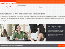Tablet Screenshot of amigodelalergico.com